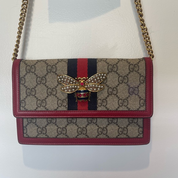Gucci Supreme Queen Margaret (Bee) Walletet on Chain - Picture 16 of 17
